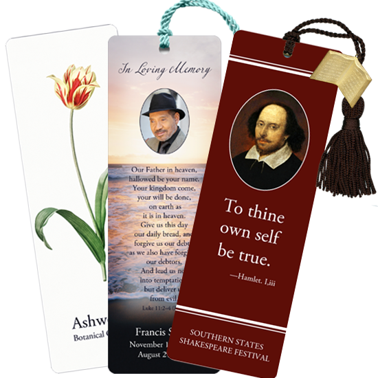 Custom Laminated Bookmarks Personalized Bookmarks Made in USA