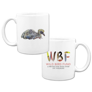 Wild Bird Fund Custom Mug with bird and logo 